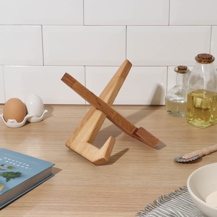 Подставка для книг, планшетов, 16,5×12,5×16,5 см, длина 1 детали 22,5 см, берёза Подставка для книг, планшетов, 16,5×12,5×16,5 см, длина 1 детали 22,5 см, берёза