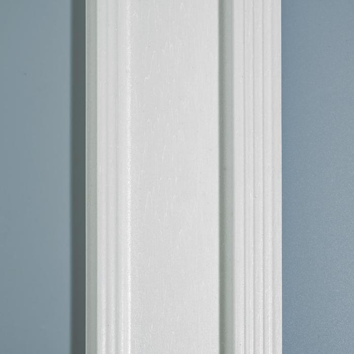 Плинтус пластиковый ударопрочный белый 100х16х2000мм