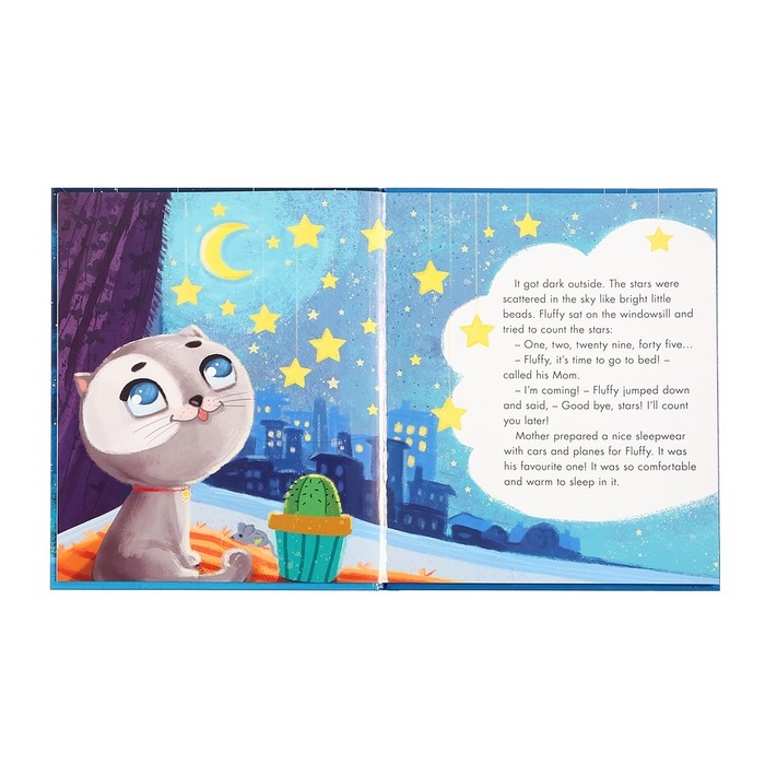 Книга на английском «Котёнок Пух и его большой секрет. Kitten Fluffy and his Big Secret»