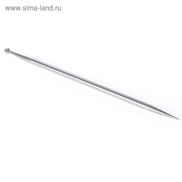 Стек для создания цветов из полимерн.глины металлич. с шариком 5мм Стек для создания цветов из полимерн.глины металлич. с шариком 5мм