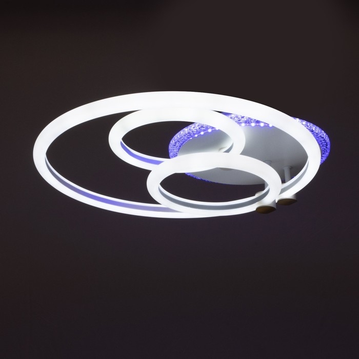 Люстра с ПДУ 1914/3 LED 84Вт диммер белый 42х40х12 см BayerLux