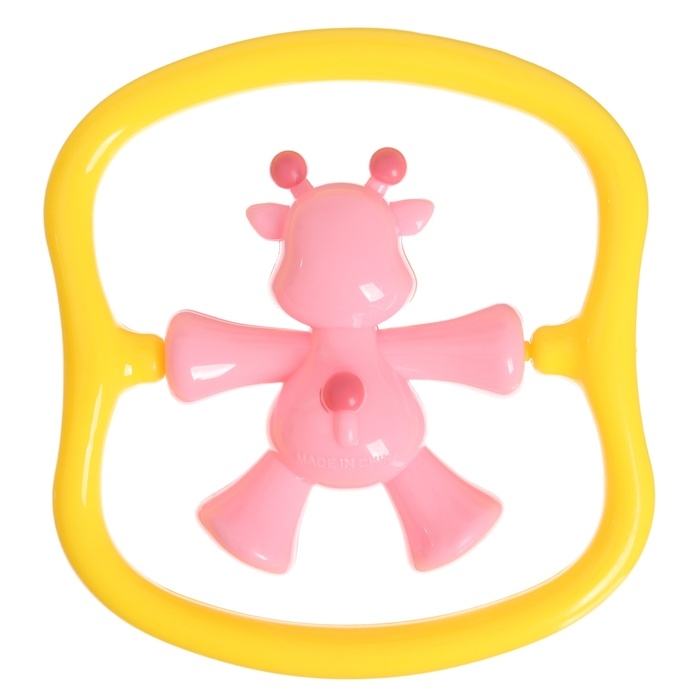 Погремушка «Жирафик» цвет розовый, Крошка Я Погремушка «Жирафик» цвет розовый, Крошка Я