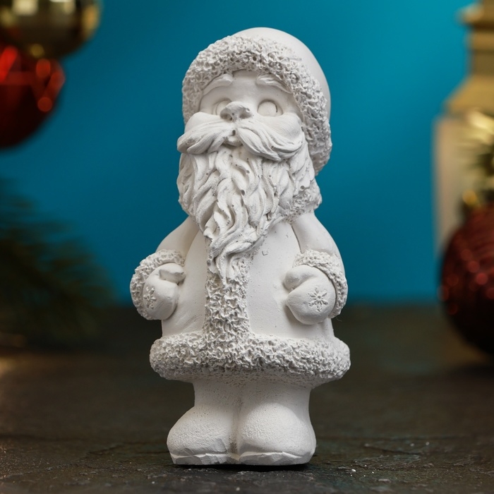 Новогодняя фигура под раскраску  Новогодняя фигура под раскраску "Дед Мороз" 9х5см