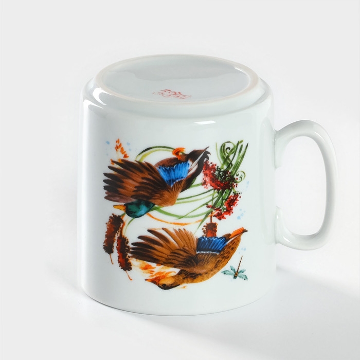 Кружка фарфоровая «Сезон охоты», 300 мл, белая Кружка фарфоровая «Сезон охоты», 300 мл, белая