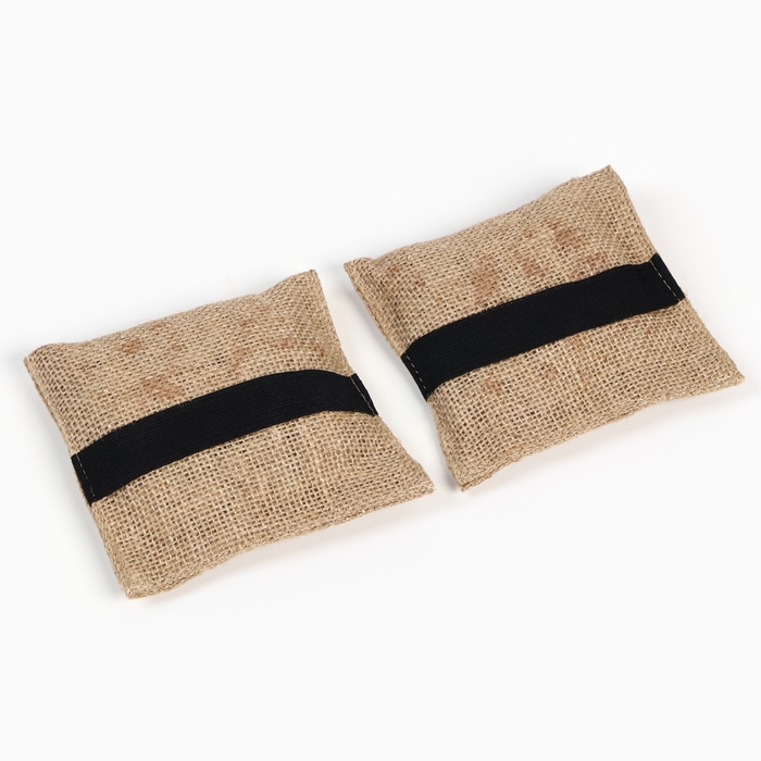 Набор джутовых мочалок с мылом 2 шт Набор джутовых мочалок с мылом 2 шт "Кофе и Цитрусы"