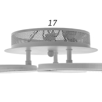 Люстра с ПДУ 1139/3 LED 36Вт 3000К-6000К диммер белый 49х49х8 см BayerLux