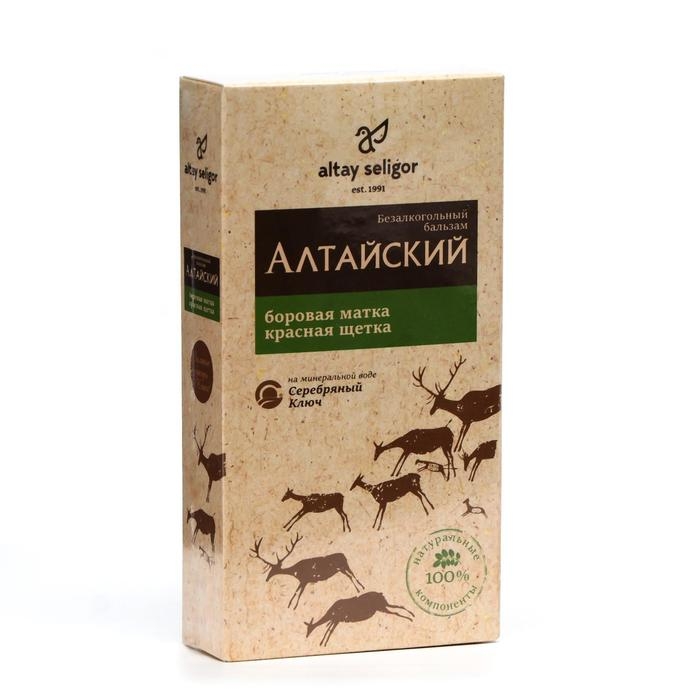 Бальзам «Алтайский» с боровой маткой и красной щеткой 100 мл Бальзам «Алтайский» с боровой маткой и красной щеткой 100 мл