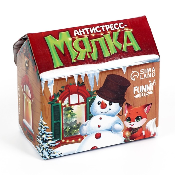 Новогодняя антистресс сквиш мялка «Весёлый праздник», с воздухом, МИКС, на новый год, с наклейками Новогодняя антистресс сквиш мялка «Весёлый праздник», с воздухом, МИКС, на новый год, с наклейками