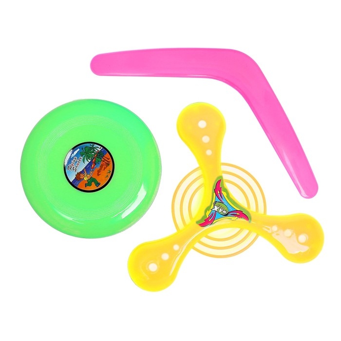 Бумеранг, набор 3 штуки, цвета МИКС Бумеранг, набор 3 штуки, цвета МИКС