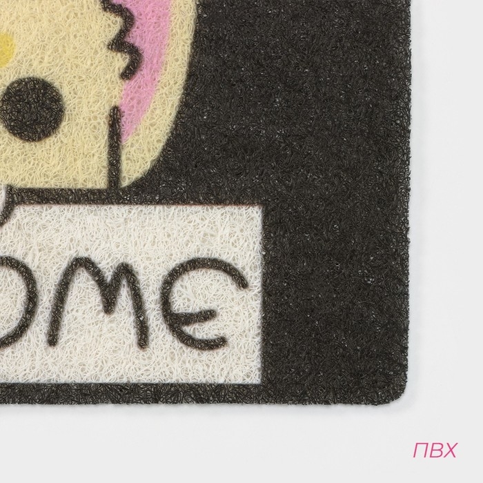 Коврик придверный грязезащитный Доляна «Корги», 40×60 см, цвет МИКС Коврик придверный грязезащитный Доляна «Корги», 40×60 см, цвет МИКС