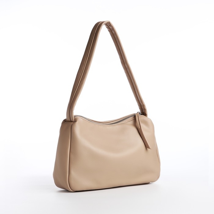 Сумка женская на молнии, цвет бежевый Сумка женская на молнии, цвет бежевый