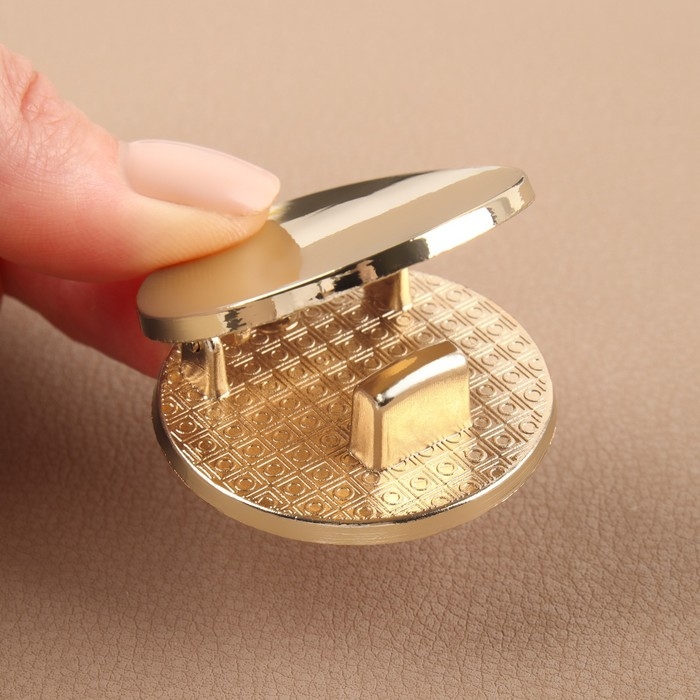 Застёжка для сумки, d = 4 см, цвет золотой Застёжка для сумки, d = 4 см, цвет золотой