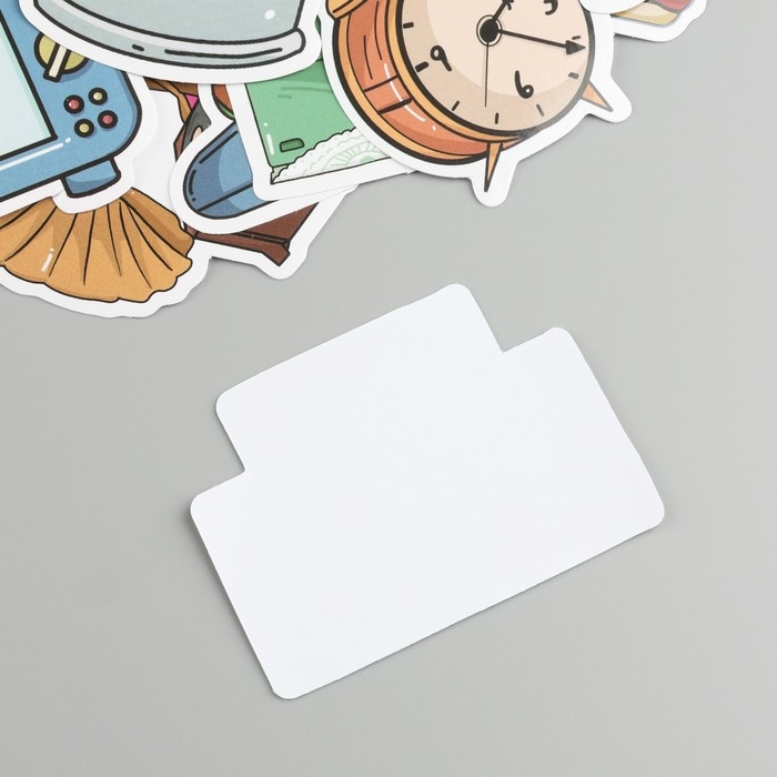 Наклейки пластик Наклейки пластик "Изобретения" набор 60 шт 10х12 см