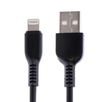 Кабель Hoco X20, Lightning - USB, 2 А, 2 м, PVC оплетка, черный