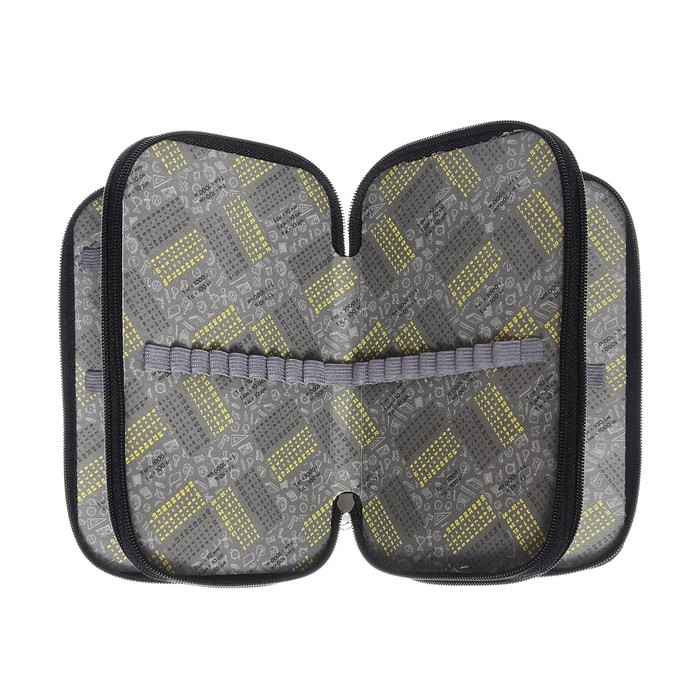 Пенал 3 секции, 125 х 205 х 55 мм, Calligrata 30П26/3 Пенал 3 секции, 125 х 205 х 55 мм, Calligrata 30П26/3 "School", ламинированный картон