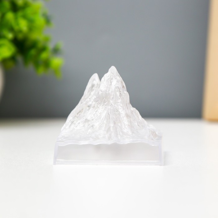 Ночник Ночник "Гора. Айсберг" LED от батареек 3хLR44 прозрачный 5х5х9,5 см RISALUX