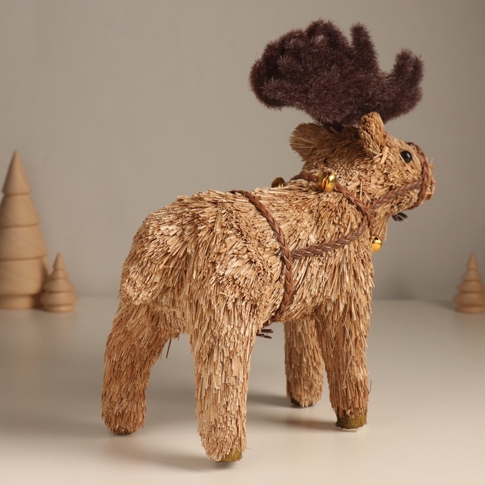 Декор  Декор "Лось в упряжке" 23х9х22,5 см