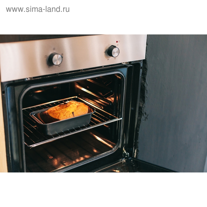 Форма для выпечки Доляна &laquo;Жаклин. Хлеб&raquo;, 30&times;13 см, антипригарное покрытие, цвет чёрный