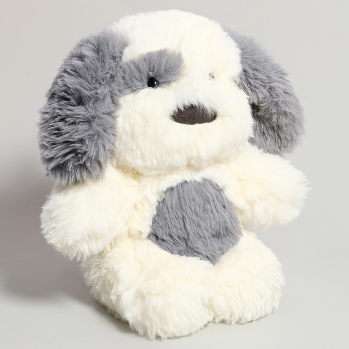 Мягкая игрушка «Собачка», 32 см, плюшевый, цвет белый, серый Мягкая игрушка «Собачка», 32 см, плюшевый, цвет белый, серый