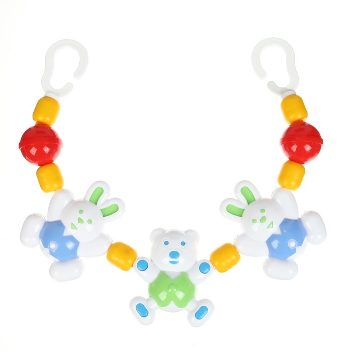 Растяжка на коляску/кроватку «Лесная сказка», 3 игрушки, Аэлита Растяжка на коляску/кроватку «Лесная сказка», 3 игрушки, Аэлита