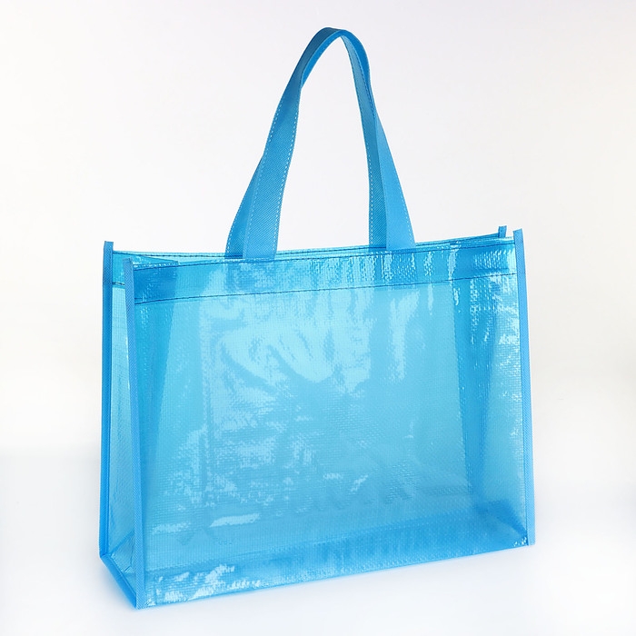 Сумка хозяйственная без застёжки, цвет голубой Сумка хозяйственная без застёжки, цвет голубой