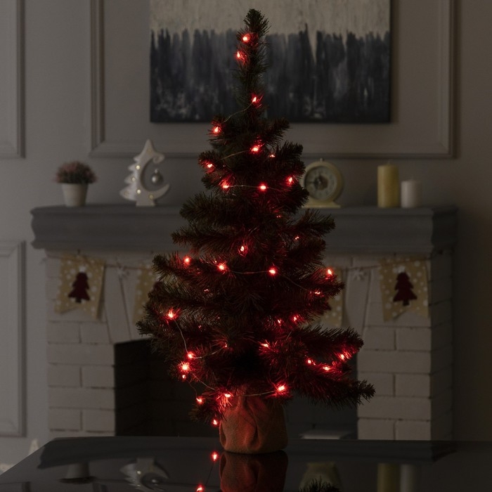 Умная гирлянда «Нить» 5 м роса, IP20, серебристая нить, 50 LED, управление с приложения, свечение RGB, USB Умная гирлянда «Нить» 5 м роса, IP20, серебристая нить, 50 LED, управление с приложения, свечение RGB, USB