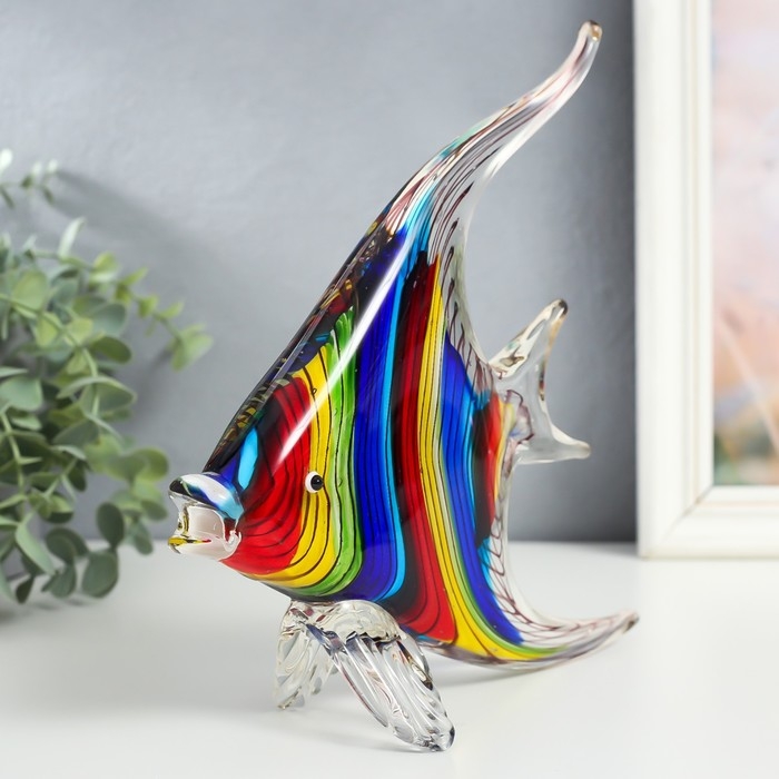 Сувенир стекло Сувенир стекло "Рыбка клоун" под муранское стекло 22х7х25 см