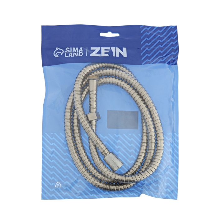 Душевой шланг ZEIN Z29PS, 170 см, гайки металл 1/2 Душевой шланг ZEIN Z29PS, 170 см, гайки металл 1/2", запрессовочная втулка латунь