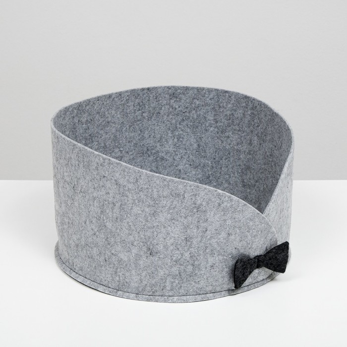 Лежанка  Лежанка "Бантик" для животных, войлок, 38х38х22 см