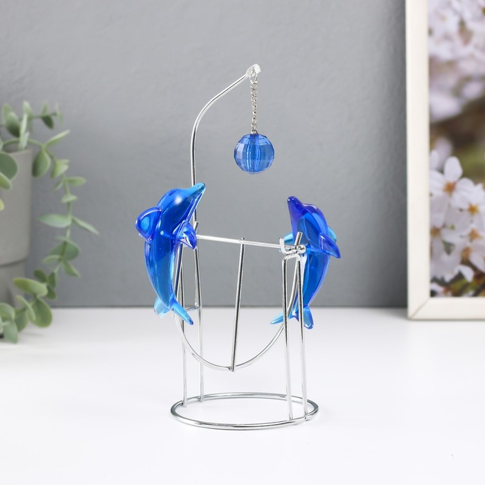 Маятник Маятник "Дельфины" друг напротив друга с шариком 9 х 15 х 19,5 см