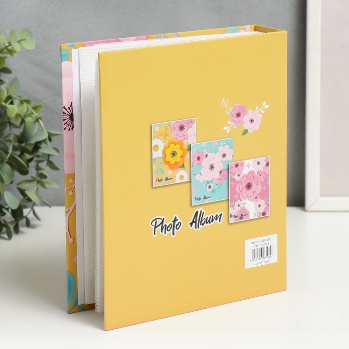 Фотоальбом на 80 фото 10х15 см 3D Фотоальбом на 80 фото 10х15 см 3D "Цветы и бабочки из бумаги" в коробке МИКС 23х5,5х19 см