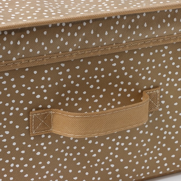 Короб для хранения Доляна Points, 45×30×20 см, цвет бежевый Короб для хранения Доляна Points, 45×30×20 см, цвет бежевый