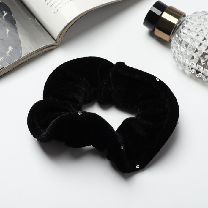 Резинка для волос Резинка для волос "Орбита" бархат, черный