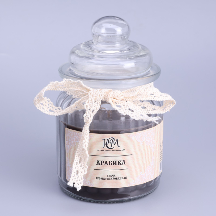 Свеча в банке ароматизированная  Свеча в банке ароматизированная "Арабика" 180гр, время горения 45ч