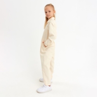 Комбинезон для девочки MINAKU: Casual collection KIDS цвет бежевый, рост 152