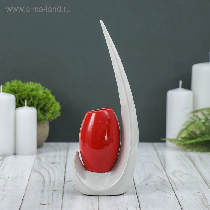 Ваза керамика настольная Ваза керамика настольная "Капля" 25х9х6 см, микс