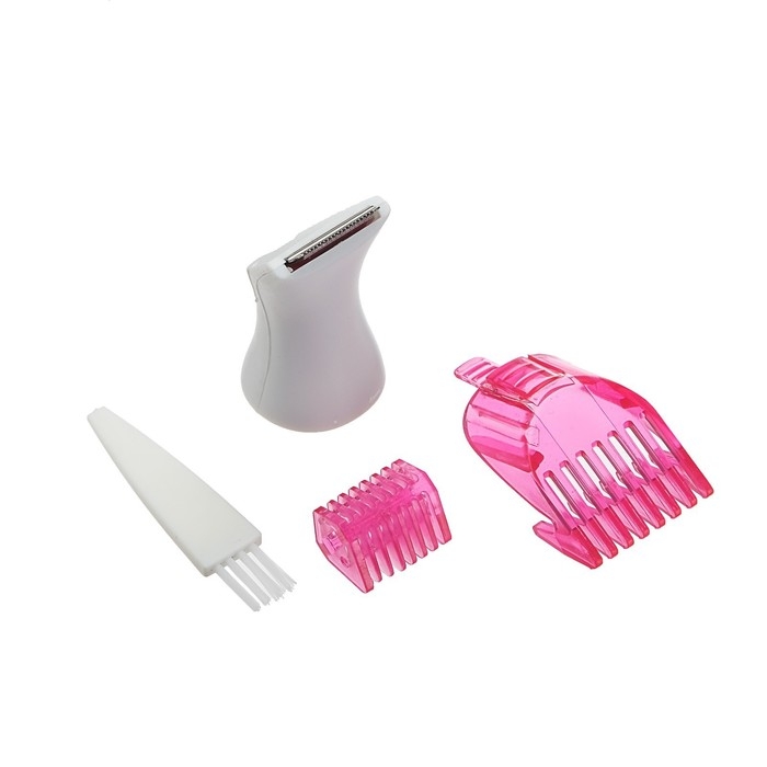 Триммер Luazon LEP-08, для тела/лица, 2 насадки, 1хAA (не в комплекте), бело-розовый Триммер Luazon LEP-08, для тела/лица, 2 насадки, 1хAA (не в комплекте), бело-розовый