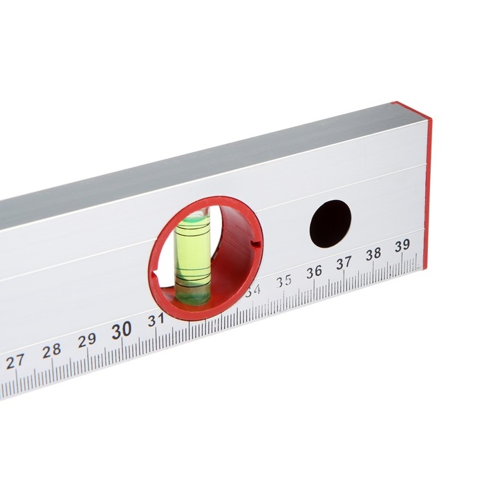 Уровень алюминиевый ЛОМ, 2 глазка, линейка, 400 мм Уровень алюминиевый ЛОМ, 2 глазка, линейка, 400 мм