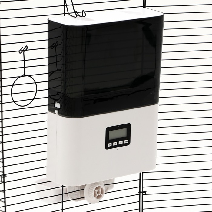 Умная автокормушка для животных, с креплением на клетку, с функцией записи голоса Умная автокормушка для животных, с креплением на клетку, с функцией записи голоса