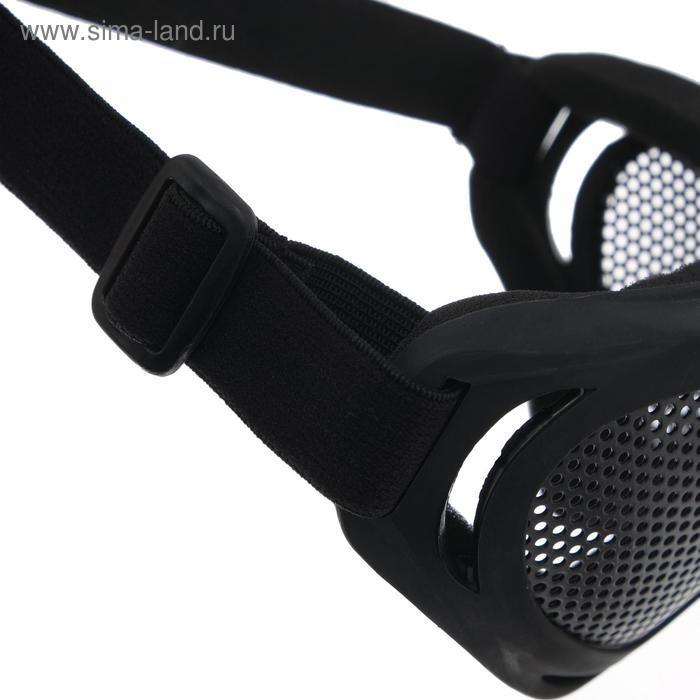 Очки для езды на мототехнике, грязезащита, армированные, цвет черный Очки для езды на мототехнике, грязезащита, армированные, цвет черный