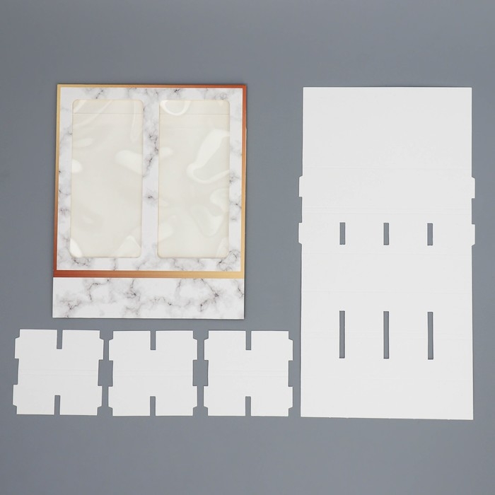 Коробка под 8 конфет и шоколад с ячейками, кондитерская упаковка, «Мрамор» 18 х 18 х 4 см Коробка под 8 конфет и шоколад с ячейками, кондитерская упаковка, «Мрамор» 18 х 18 х 4 см