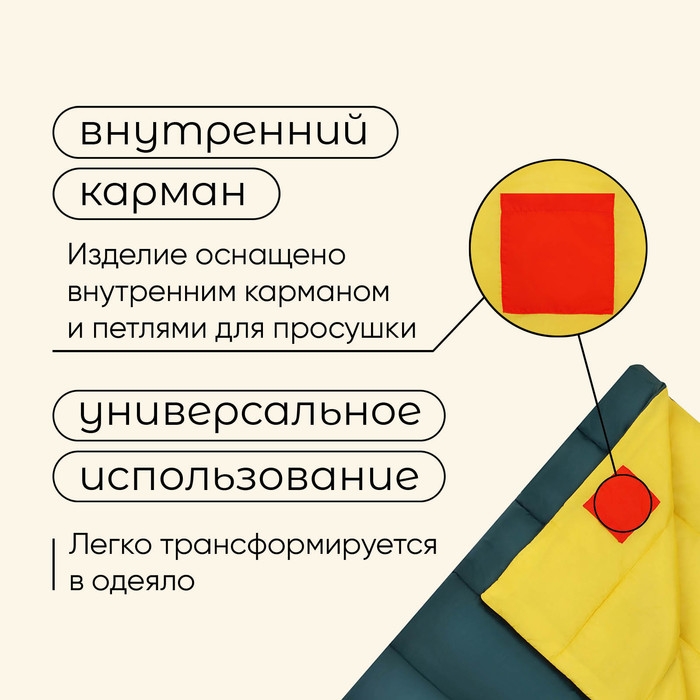 Спальный мешок maclay camping summer, одеяло, 2 слоя, левый, 185х90 см, +10/+25°С Спальный мешок maclay camping summer, одеяло, 2 слоя, левый, 185х90 см, +10/+25°С