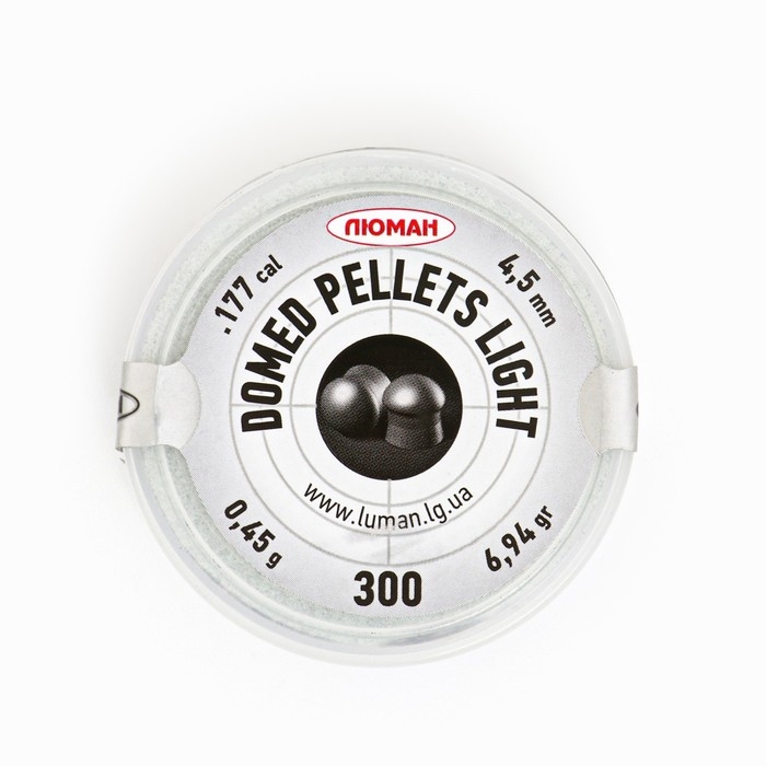 Пули для пневматики  Пули для пневматики "Domed pellets Light" кал. 4,5мм, 0,45гр, 300шт