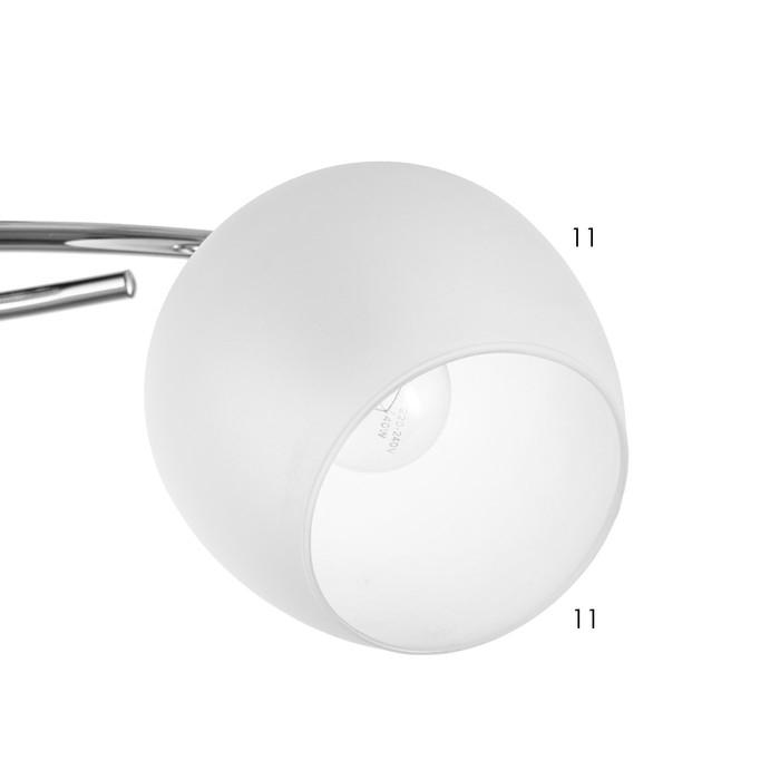 Люстра Люстра "Луис" 2xE27 40Вт хром 50x17x24см