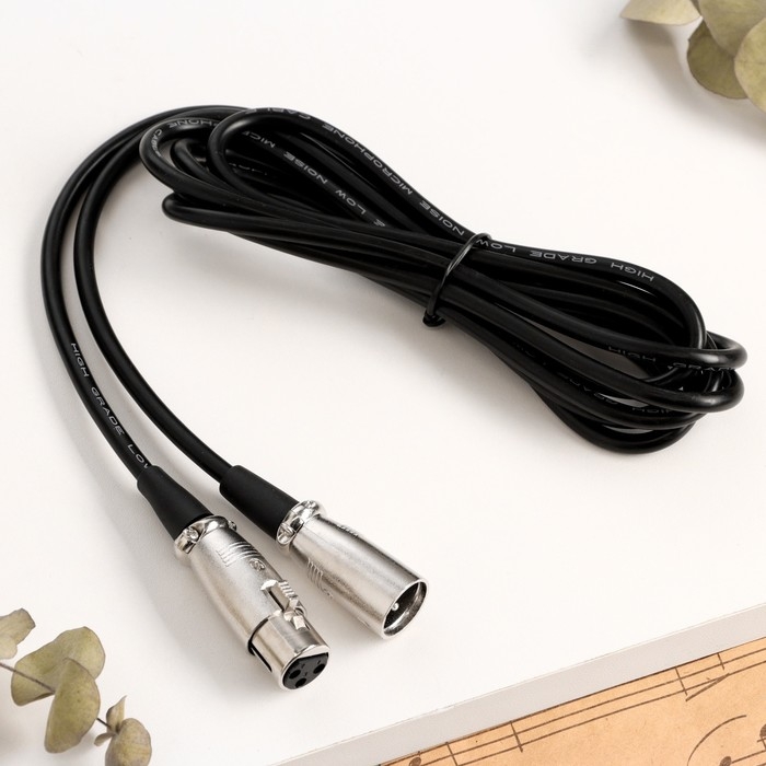 Кабель микрофонный Music Life 2.5 м, XLR-XLR, двухжильный Кабель микрофонный Music Life 2.5 м, XLR-XLR, двухжильный