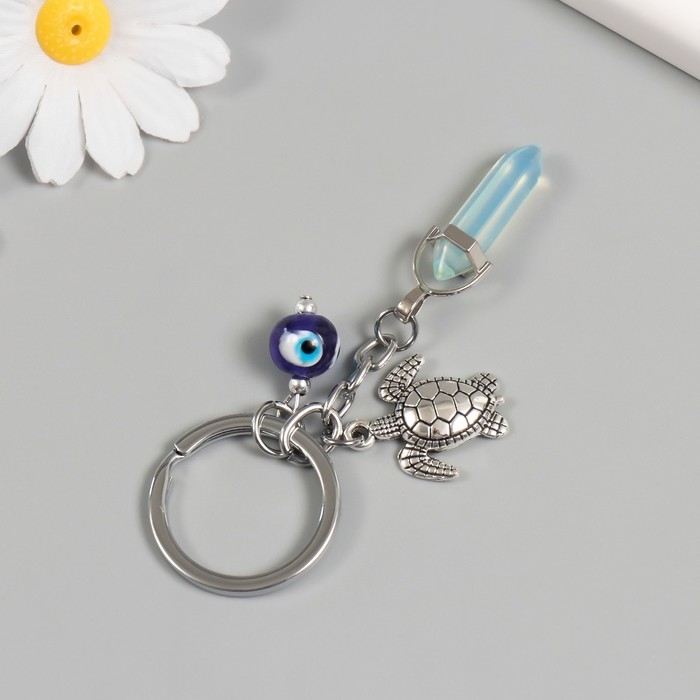 Брелок от сглаза металл Брелок от сглаза металл "Черепашка с талисманом" 5,7 см