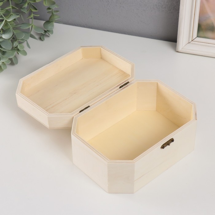 Шкатулка дерево под роспись Шкатулка дерево под роспись "Многогранник" набор 3 шт 12х7х5 15х10х7 18х13х9 см