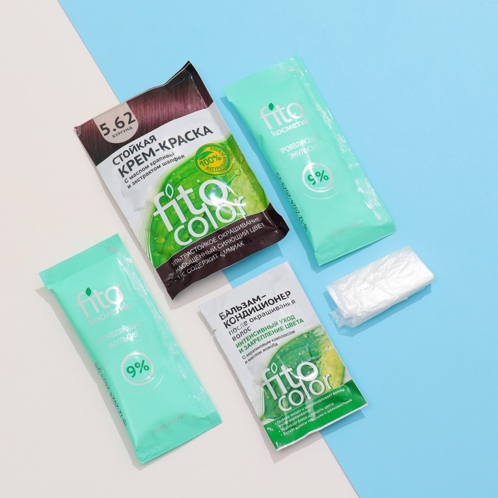 Стойкая крем-краска для волос Fitocolor, тон бургунд, 115 мл Стойкая крем-краска для волос Fitocolor, тон бургунд, 115 мл