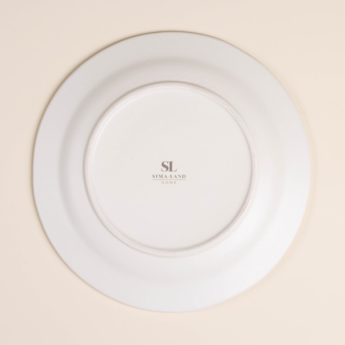 Тарелка новогодняя SL Home «С Новым Годом», d=23,3 см, керамика, цвет белый Тарелка новогодняя SL Home «С Новым Годом», d=23,3 см, керамика, цвет белый