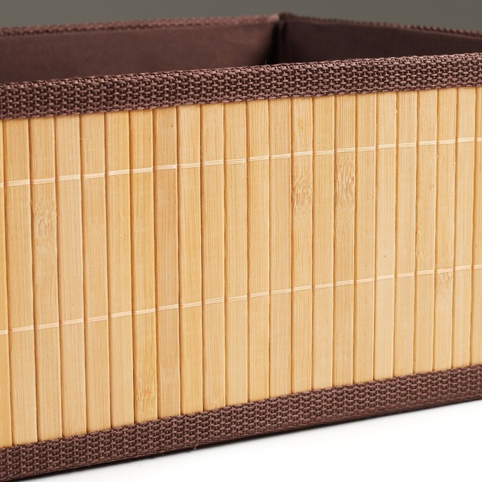 Корзина стеллажная Корзина стеллажная "Бамбук", 32 х 25 х 15 см, бамбук